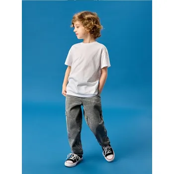 Sinsay - Džínsy chino s opraným efektem - šedá - 143GX-09J - 143GX-09J-98