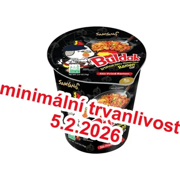 Samyang Buldak ramen Buldak Original CUP - Pohár Samyang Ramen 70g (DMT 5.2.2026)