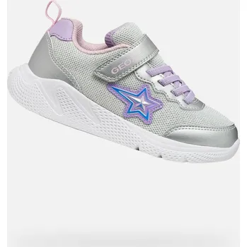 Dívčí tenisky Geox Dívčí Stříbrné dívčí tenisky Geox Sprintye Stříbrná 30 (3002239)