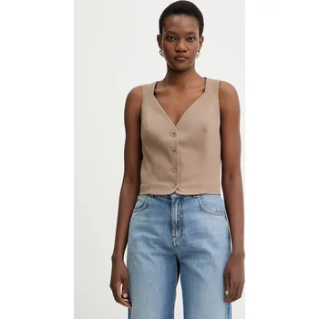 Dámská vesta Vesta Guess NAUSICA W6RH52.WH9Y2 béžová 80X, vel. S