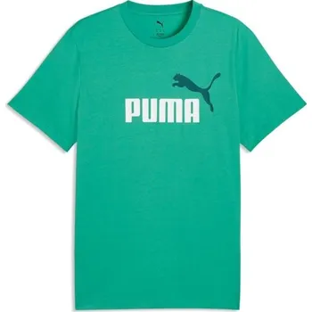 Pánské triko Puma ESSENTIALS 2 COLOR No. 1 LOGO TEE 3XL Zelená, Bílá