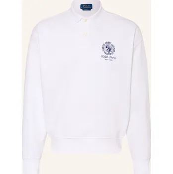 Pánská mikina Polo Ralph Lauren Pánská Sweat-Polokošile, bílá, XXL