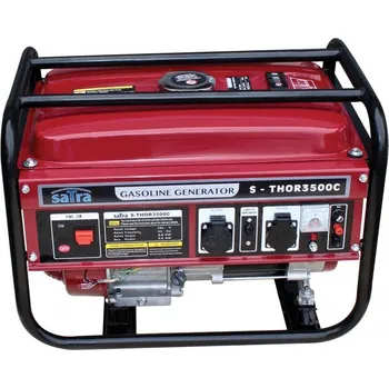 Elektrocentrála SATRA S-THOR3500C, Přenosný jednofázový generátor | 230 V, 2.0 kW / 3.0 kW, benzín