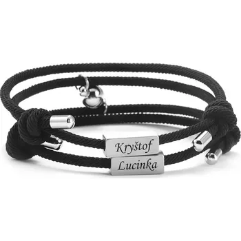 Náramek Náramky pro zamilované DUO černé