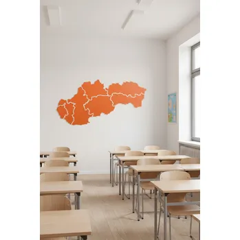 Kancelářský nábytek VYLEN s.r.o. Mapa Slovenska nástěnka 10 Žlutá