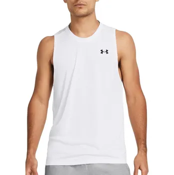 Pánské tílko Tílko Under Armour UA Tech Tank-WHT 1382795-100 Velikost M