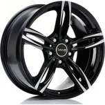 Alu kola AVUS RACING ac-mb3 černé-leštěné čelo 7,5x17" 5x120 ET32 72,6