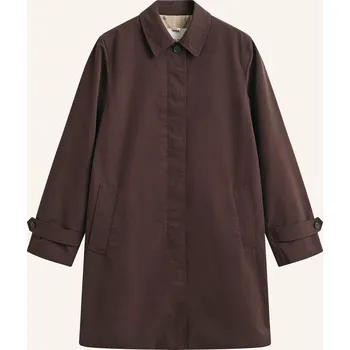 Dámský kabát Gant Dámský Plášť, tmavě hnědá, 42
