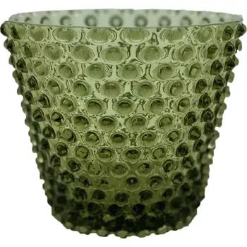 Váza Váza, Svícen,Květináč,Mísa 16cm - Hobnail – Ananas – lesní zelená | 111396
