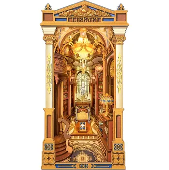 3D puzzle RoboTime 3D skládačka Zarážka na knihy Miniatura domečku Knihovna divů