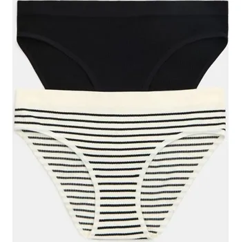 Dámské spodní prádlo Sinsay - Pruhované kalhotky 2 balení - vícebarevná - 496GV-MLC - 496GV-MLC-M