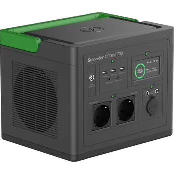 Záložní zdroj Schneider OffGrid Portable Power Station 730, 738Wh&nbsp;Lithium-ion, 2 Schuko, Sinewave