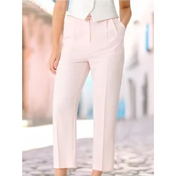 Dámské kalhoty Sinsay - Kalhoty s&nbsp;nažehlenými puky - pastelová růžová - YE504-03X - YE504-03X-XS