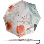 DOPPLER Carbonsteel Long AC Floral - dámský holový vystřelovací deštník vícebarevný 714865FL