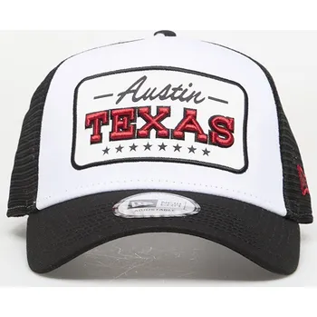 Kšiltovka Kšiltovka New Era 9FORTY Af Trucker Location Patch Black/ Optic White Universal