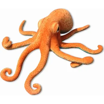 plyšák LEAN Toys 20952 Plyšová chobotnice 55 cm, oranžová