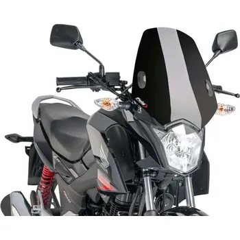 Plexi štít PUIG NEW. GEN SPORT 7726N černý pro HONDA CB 125 F / GLR 125