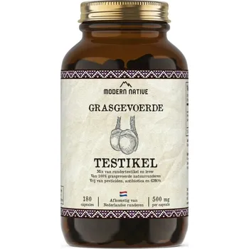 Modern Native Grass-fed býčí žlázy s játry, 180 kapslí organový komplex pro každodenní vitalitu