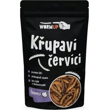 Sušené maso WormUp křupaví červíci česnek 20 g 14126