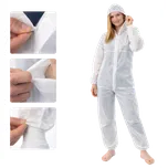 Ochranná kombinéza typ 5 a 6, s kapucí a na zip, 1 ks, bílá Velikost: XL