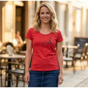 Dámské tričko Dámské triko ALTISPORT ALW030F61 ČERVENÁ XS