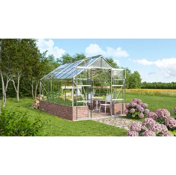 Skleník Vitavia Garden skleník VITAVIA CASSANDRA 9900 čiré sklo 3 mm stříbrný Varianta: skleník VITAVIA CASSANDRA 9900 čiré sklo 3 mm stříbrný LG4415