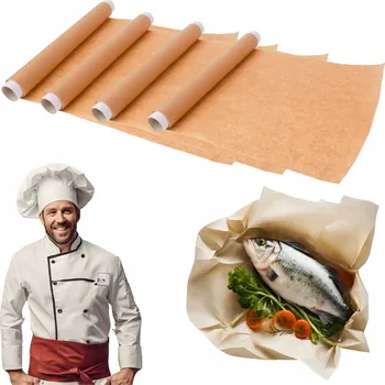 Obraz PEČICÍ PAPÍR HNĚDÝ OBOUSTRANNĚ SILIKONOVANÝ ROLE SILNÝ 32m x 38 Cm