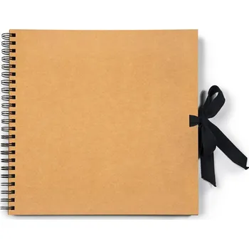 BOBO Skicář "Leonardo" 30x30cm, 20 černých listů