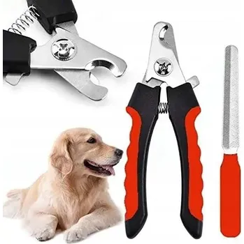 Kosmetika pro psa KLEŠTIČKY NA DRÁPKY PRO ZVÍŘATA PSA KOČKU 2v1 NŮŽKY ŠTÍPAČKY PILNÍK