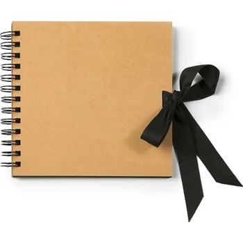 BOBO Skicář "Leonardo" 18x18cm, 20 černých listů