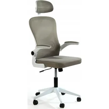 Ergonomická kancelářská židle V1 s bederní opěrkou, šedá