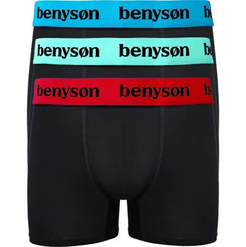 Beny Mix přírodní bambusové boxerky 7018 - 3 bal. M vícebarevná