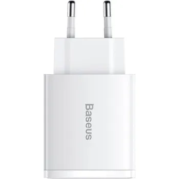BASEUS RYCHLÁ SÍŤOVÁ NABÍJEČKA 3xUSB USB-C 30W NAPÁJECÍ ADAPTÉR PRO TELEFON AFC
