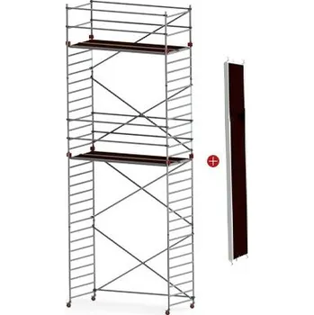Lešení Profesionální lešení JUMBO - Pro Double Towers s montážní podlážkou : 250 x 135 cm | 7.2 / 9.2 m