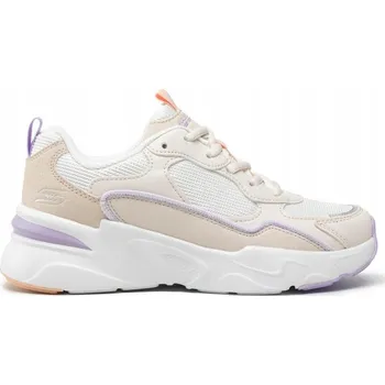 Dámské tenisky SKECHERS BÉŽOVÉ DÁMSKÉ SPORTOVNÍ BOTY SNEAKERS Z KŮŽE VEL. 40