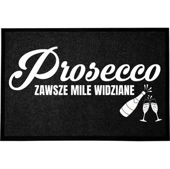 VCHODOVÁ ROHOŽKA 40X60 ČERNÁ PŘED DVEŘE S HUMOREM - PROSECCO