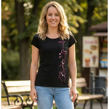 Dámské tričko Dámské triko ALTISPORT ALW133122 ČERNORŮŽOVÁ XS