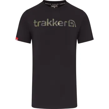 Pánské tričko Tričko Trakker Black Camo s krátkým rukávem vel. L