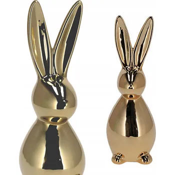 Velikonoční dekorace Keramický zajíc VELIKONOČNÍ králík FIGURKA velikonoční ozdoba na Velikonoce