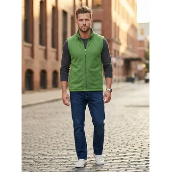 Dámská vesta Unisex vesta fleece ALTISPORT NoPrint NP/ALU815 TRÁVOVĚ ZELENÁ XS