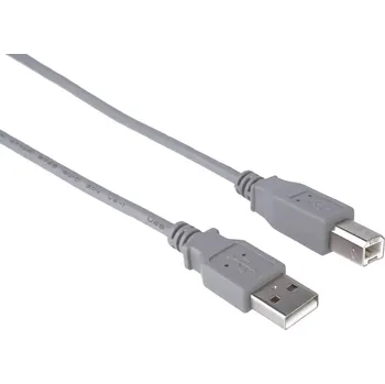 Datový kabel USB kabel A - USB B PremiumCord KU2AB3 3 m šedý