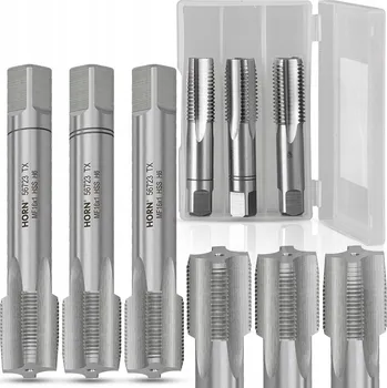 Závitořezný nástroj Závitník M16 HSS, jemný závit MF16x1.00 mm, sada 3 ks