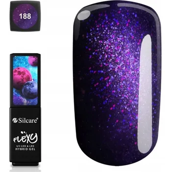 Lak na nehty Hybridní lak Flexy 188 fialový 4,5 g BEZ TPO pro nehty