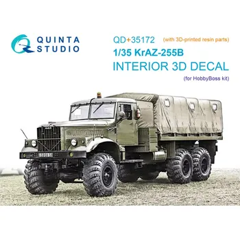 Plastikový model Quinta studio 1/35 KrAZ-255B 3D-Print&col.Interior (HOBBYB)