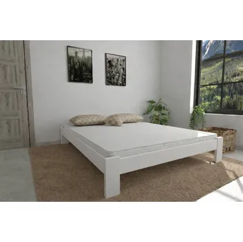Postel Postel z masivu Adam 120x200 cm bílá + rošt ZDARMA