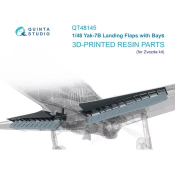 Plastikový model Quinta studio 1/48 Yak-7B Landing Flaps w/ Bays (ZVE)