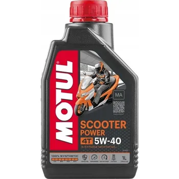 Motorový olej Olej Motul 5W40 1L Scooter Power Pro skútry 50 125 4T Yamaha Piaggio Aprilia