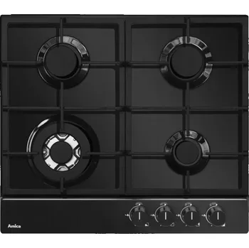 Varná deska Plynová varná deska Amica PGA6111ApB | LITINOVÉ ROŠTY | WOK hořák | 60 cm | smalt