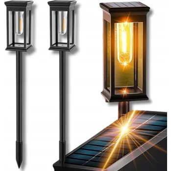 Venkovní osvětlení Solární Zahradní Lampa Led Zapichovací lampa Teplá bílá IP65 Silná baterie