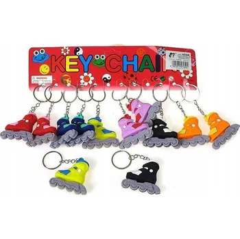 Silikonový přívěsek na klíče na klíče ve tvaru brusle 2v1